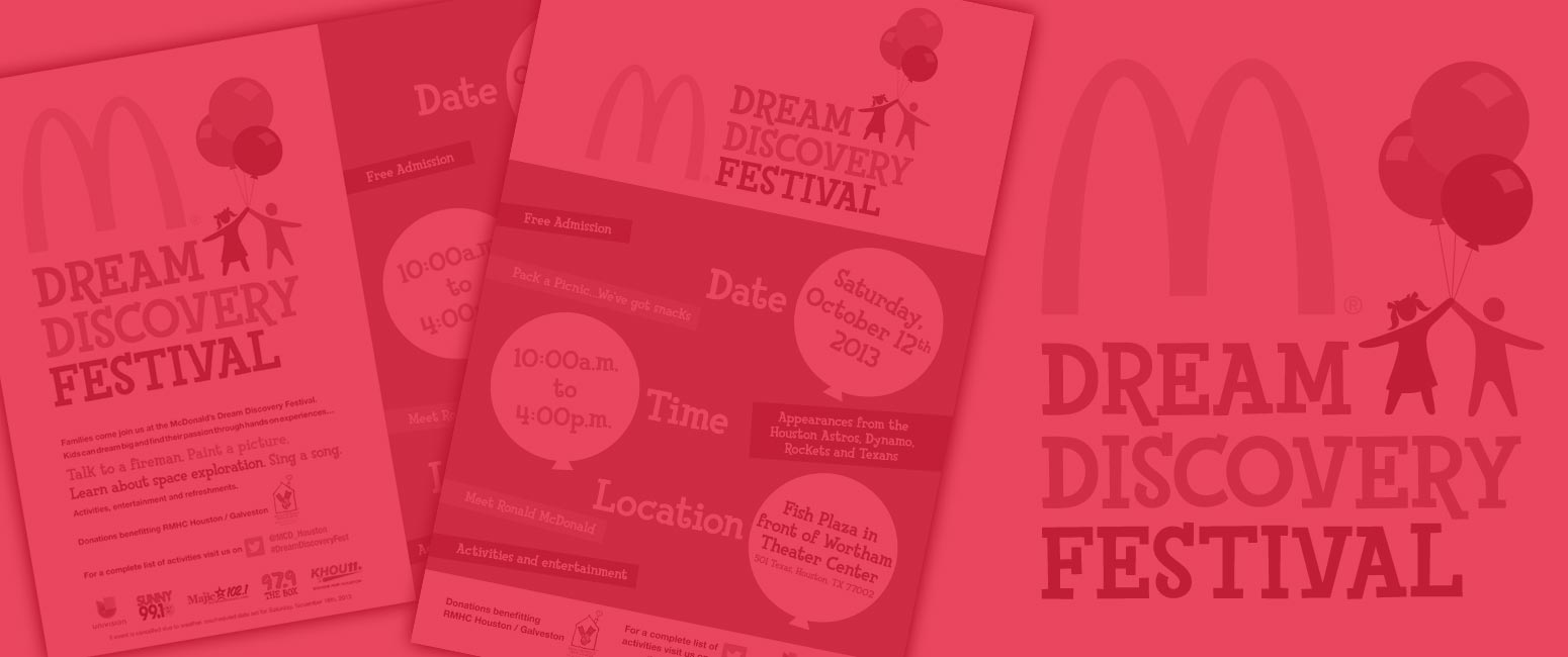 McDonald's Dream Discovery Festival Print Design and Branding
